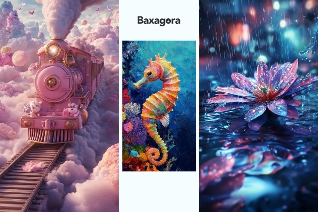A para crear imágenes